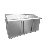 Fagor Refrigeration 72in Mega Top Sandwich Prep Table With Adjustable Shelves - FMT-72-30-N 