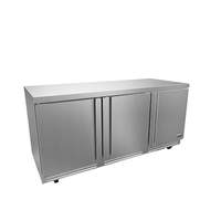 Fagor Refrigeration 72" Stainless Steel Undercounter Three Section Refrigerator - FUR-72-N