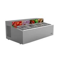 Fagor Refrigeration 29in Refrigerated Countertop Pan Rail With Digital Controller - CPR-60-4 