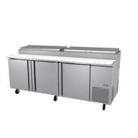 Fagor Refrigeration 93" Refrigerated Pizza Prep Table With Three Sections - FPT-93