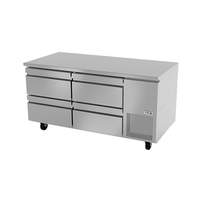 Fagor Refrigeration 68" Stainless Steel Undercounter Refrigerator With 4 Drawers - SUR-67-D4