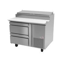 Fagor Refrigeration 46" Refrigerated Pizza Prep Table With Two Drawers - FPT-46-D2