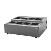 Fagor Refrigeration 28in Refrigerated Countertop Pan Rail With Digital Controller - CPR-8 