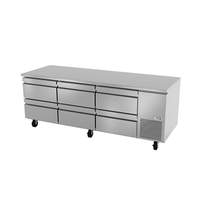 Fagor Refrigeration 93" Stainless Steel Undercounter Refrigerator With 6 Drawers - SUR-93-D6