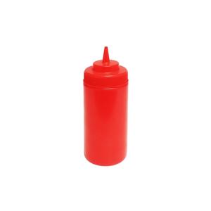 Thunder Group PLTHSB016RW 16oz Red Plastic Squeeze Bottle - 6 Per Pack 