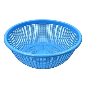 Thunder Group 8" Diameter Blue Perforated Wash Basket - PLWB005