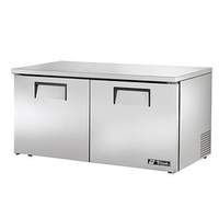 True 60" Two Door Low Profile Undercounter Refrigerator - TUC-60-LP-HC