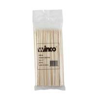 Winco 6" Smooth Bamboo Skewers - 100 Per Bag - WSK-06