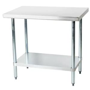 Falcon Food Service WT-3036 30" x 36" Stainless Steel 18 Gauge Worktable