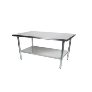 Falcon Food Service WT-3060 30" x 60" Stainless Steel 18 Gauge Worktable
