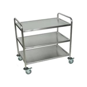 Falcon Food Service 33in x 18in Three Shelf Stainless Steel Cart - UC3318MR 