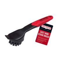 ChefMaster 9.8in Long Cast Iron Scrub Brush with Nylon Bristles - 90058 
