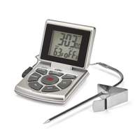CDN Stainless Steel Combo Probe Thermometer with Timer & Clock - DTTC-S 