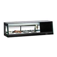 Turbo Air 47in Black Refrigerated 1.5cuft Capacity Sushi Case - SAS-50L-N 