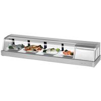 Turbo Air 60" Stainless Steel Refrigerated Sushi Case with 1" Drain - SAK-60R-N