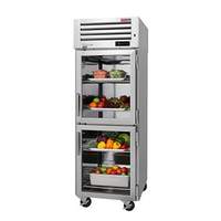 Turbo Air PRO Series 25.73cuft Refrigerator with 2 Glass Half Doors - PRO-26-2R-G-N 