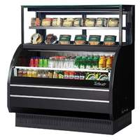 Turbo Air 50-7/8" Open Display Merchandiser with Refrigerated Top Case - TOM-W-50SB-UF-N