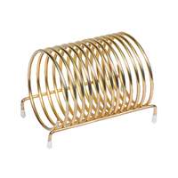 Winco 3in Diameter Round Brass Plated Check Caddy - CS-3 