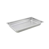 Winco Full Size Heavy Weight 1-1/4" Stainless Steel Steam Pan - SPJH-101