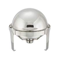 Winco Madison 6 Qt Round Stainless Steel Chafing Dish - 602