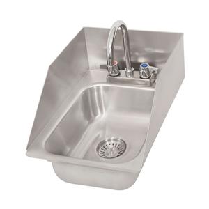 BK Resources DDI-1014524S-P-G 10inx14inx5in Stainless Steel Deep Drawn Drop-In Sink 