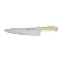 Winco Stäl 10" Stamped Chef Knife w/ White Polypropylene Handle - KWP-100