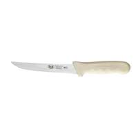Winco Stäl 6" Stiff Boning Knife w/ White Polypropylene Handle - KWP-62