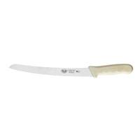 Winco Stäl 9" Stamped Bread Knife w/ White Polypropylene Handle - KWP-91