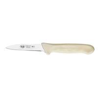 Winco Stäl 3-1/4" Paring Knife w/ White Polypropylene Handle - KWP-30