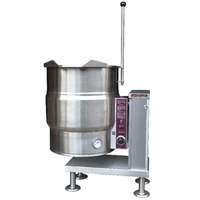 Crown Steam 20 Gallon Electric Floor Model 2/3 Jacketed Tilting Kettle - EC-20T