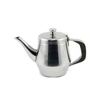 Winco 20 oz Stainless Steel Gooseneck Teapot w/ Vented Lid - JB2920