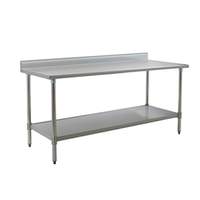 Eagle Group BlendPort DeluxeSeries 96x24 16 Gauge Stainless Worktable - BPT-2496SEB-BS