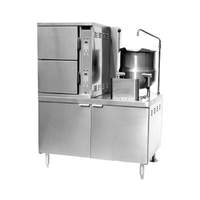 Crown Steam 60" (2) Compartment Electric Convection Steamer/Kettle - ECX-10-6-10