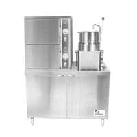 Crown Steam 48" (2) Compartment Electric Convection Steamer/Kettle - ECX-2-10