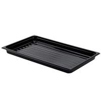 Cambro 12in x 20in Rectangular Polycarbonate Display Tray - Black - DT1220CW110 