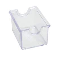 Winco Clear Plastic Sugar Pack Holders - 1 Doz - PPH-1C