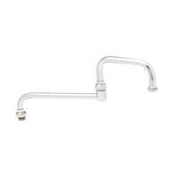 T&S Brass 18in Double Joint Swivel Spout with Stream Regulator Outlet - 068X 