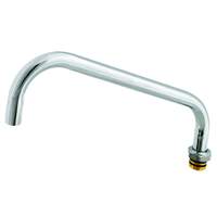 T&S Brass 12in Big Flo Chrome Plated Swivel Spout - 114X 