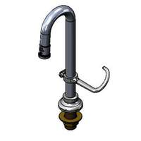 T&S Brass 9-3/16"H Rigid Gooseneck Spout with Stream Regulator Outlet - B-2140 