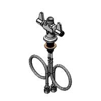 T&S Brass Deck Mount Mixing Faucet with Lever Handles - 5F-2SLX00 