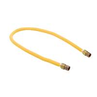 T&S Brass 36"L Safe-T-Link Gas Connector with 1/2in Male NPT & 90° Elbows - HG-2C-36 