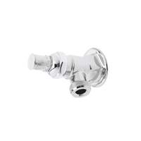 T&S Brass Single Temperature Wall Mount Sill Faucet w/ Loose Key Stop - B-0730-POL