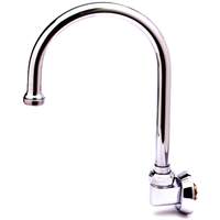 T&S Brass 10-9/16in Wall Mount Rigid Gooseneck Spout with 2.2 GPM Aerator - B-0537 
