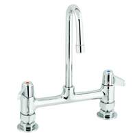 T&S Brass 8in Deck Mount Mixing Faucet with 3in Rigid Spout & 2in Flange - 5F-8DLX03 