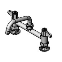 T&S Brass 8in Deck Mount Mixing Faucet with 6in Swing Nozzle & 2in Flange - 5F-8DLX06 