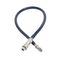 T&S Brass 24" Safe-T-Link Water Appliance Connector w/ 3/8" Male NPT - HW-4B-24