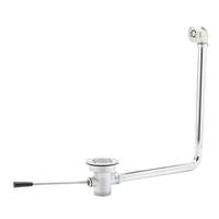 T&S Brass Rotary Waste Drain Valve with Lever Handle - B-3962-01 