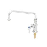 T&S Brass Deck Mounted Single Temperature Faucet with 12in Swing Spout - B-0206-CR 