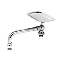 T&S Brass 8in Swing Spout with Stream Regulator Outlet & Soap Dish - 161X 