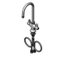 T&S Brass Equip Single Hole Deck Mount Faucet with 5-1/2in Gooseneck - 5F-2SLF05 